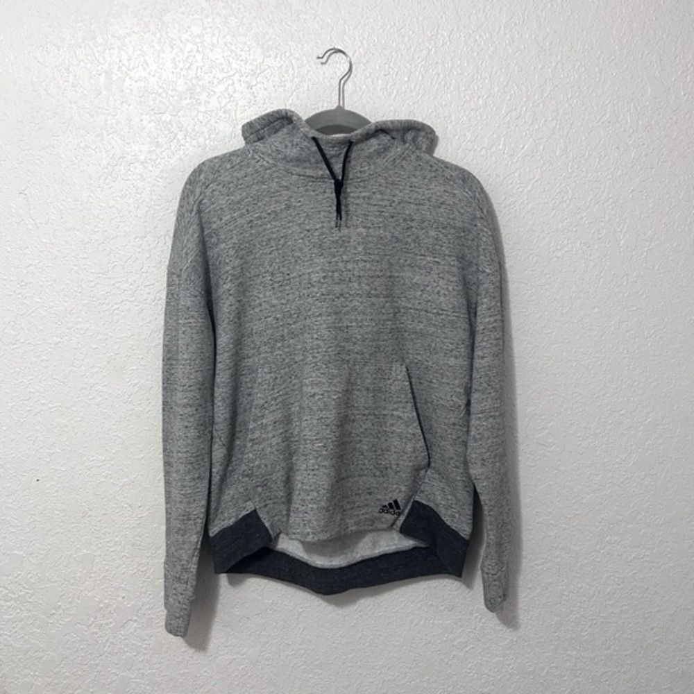 Adidas gray cowl neck hoodie